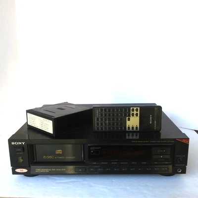 Sony CDP-C900 10-Disc CD Changer Player w/ Remote Tested Works Vintage Audio - Image 1 of 4