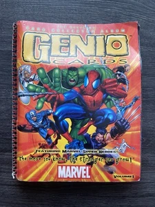 Marvel Genio CCG Trading Cards Full 100% Complete Set In Binder 360 Cards - Picture 1 of 19