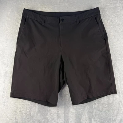 Pantalones Cortos Lululemon ABC Para Hombre 34 Negro Commission Warpstreme Performance Golf 10" Foto 1 de 4