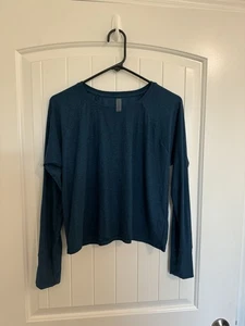 Beyond Yoga Blue Spacedye Featherweight Daydreamer Pullover Size Small - Picture 1 of 4