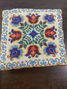 Floral Volkskunst Nadelspitze Dekokissen 12 Zoll - Bild 1 von 6