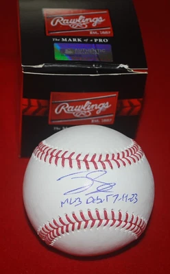 Oakland Athletics TYLER SODERSTROM Signed MLB BASEBALL PSA Witnessed COA 4C42444 - Image 1 of 3