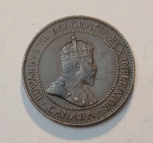 1905 Canada One Cent King Edward VII Large Cent - Picture 1 of 3