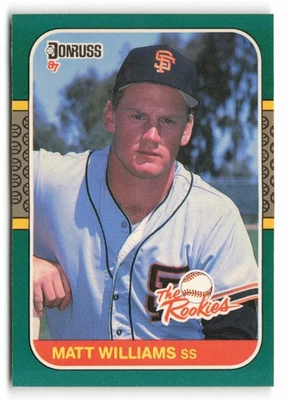 1987 Donruss The Rookies #45 Matt Williams San Francisco Giants - Image 1 of 2