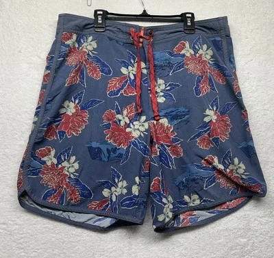 Patagonia Mens Size 34 Blue Scallop Hem Wavefarer Boardshorts Swim Trunks (L6) - Image 1 of 4