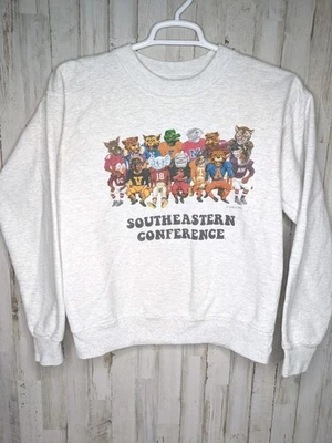 Sudadera Southeastern Conference SEC College Mascota Talla S Hanes Ultimate Cotton Foto 1 de 4
