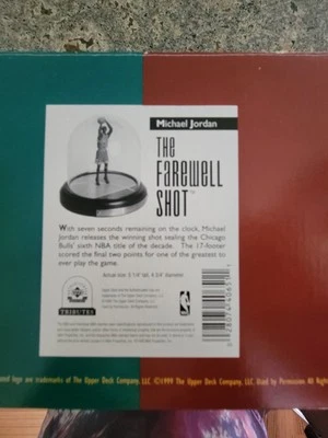 Michael Jordan Authenticated Collectible NIB The Farewell Shot NBA - Image 1 of 4