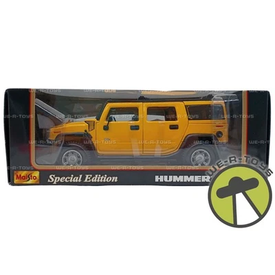 Maisto Hummer H2 желтый масштаб 1:18 литой специальный выпуск автомобиля #30631 новый - Изображение 1 из 4