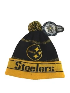 Pittsburgh Steelers FOOTBALL KNIT Hat LED Light Up Winter Pom Beanie Cap NWT NFL - Bild 1 von 5