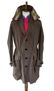 Burberry Übergangsjacke Small IT 48 UK 38" Brustumfang S Mantel abnehmbarer Kragen - Bild 1 von 12