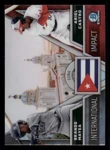 2024 Bowman Chrome International Impact #II10 Ariel Castro/Brando Mayea - Picture 1 of 2