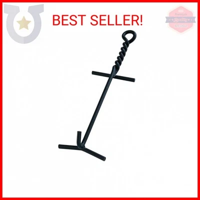 Elevador de tapa de horno holandés Lodge Camp. Culata de barra negra de 9 mm para elevación y transporte  Foto 1 de 2