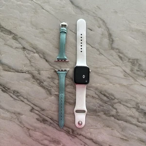 Apple Watch Series 7 45MM Stainless Steel Sport Band Tiffany Blue Extra Band - Zdjęcie 1 z 5