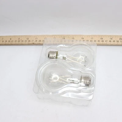 (2-Pk) EcoSmart A19 Dimmable White Filament CEC E26 Medium Base LED Light Bulb - Image 1 of 4