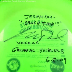 Matthew Wood General Grievous Autographed Mallards/NASA Astrobiology Frisbee - Picture 1 of 5