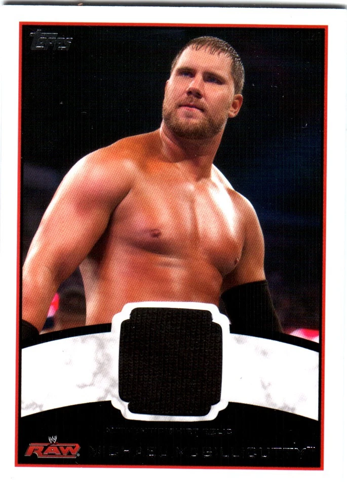 WWE Michael McGillicutty 2012 Topps Authentic Event Worn Shirt Relic Card Black - Image 1 of 1