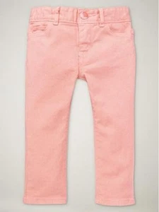 NWT New Baby Gap Girl Blush Splash Colorpop Pink Denim Jeans 4T - Foto 1 di 1