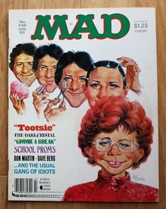Mad Magazine Julio 1983; #240; "Tootsie"; Cristal Oscuro; Gimmie A Break - Imagen 1 de 7