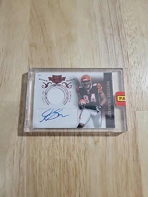 2010 Plates & Patches JERMAINE GRESHAM Prime Patch Autograph /699 RPA Rookie RC - Image 1 of 4