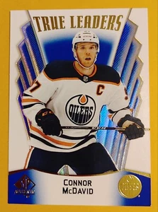 CONNOR MCDAVID 2021-22 SP AUTHENTIC TRUE LEADERS #TL-1 EDMONTON OILERS NM-MT  A2 - Picture 1 of 2
