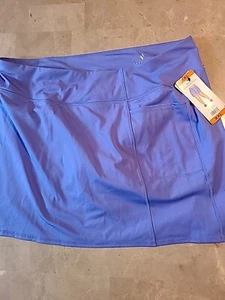Skechers Women’s Blue High Waist Side Pockets Stretch Soft Comfort Skort XXL NEW - Picture 1 of 2