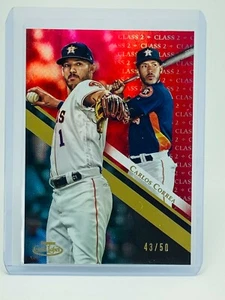 Topps Gold Label Carlos Correa Clase 1 2019 rojo #43/50 - Imagen 1 de 2