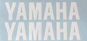 2 x Yamaha Tank Verkleidung Aufkleber Sticker 180mm x 40mm Oracal 651 Glanz Weiß R6 R1 - Bild 1 von 2