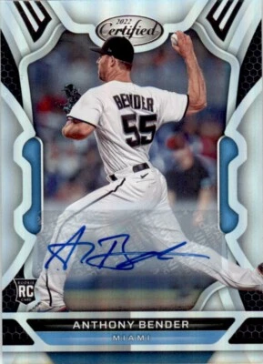 2022 Panini Chronicles Certified Anthony Bender Auto Miami Marlins #48 - Image 1 of 2
