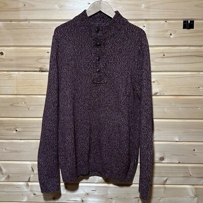 BARBOUR Mens Sid Crimson Marl 1/2 Zip Jumper 3 Colour Yarn Wool Mix Size Small - Image 1 of 4