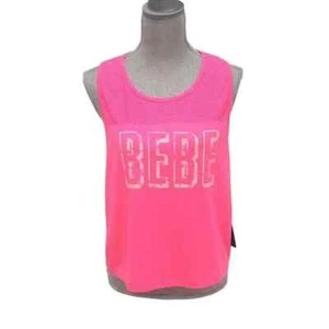 BEBE WOMEN'S SPORTS TANK WITH TIE DYE LOGO NWT MEDIUM - Picture 1 of 7