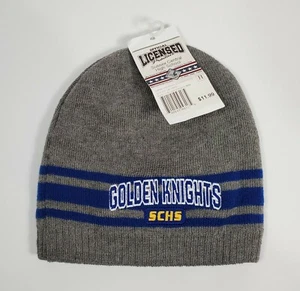 GORRA GORRO DE PUNTO SUSSEX CENTRAL HIGH SCHOOL DORADA CABALLEROS ADULTO TALLA ÚNICA NUEVA CON ETIQUETAS #2 - Imagen 1 de 3