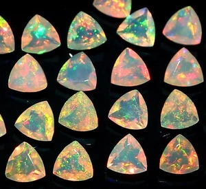 Ópalo etíope natural 6x6 mm - 9x9 mm corte facetado piedra preciosa al por mayor - Imagen 1 de 5