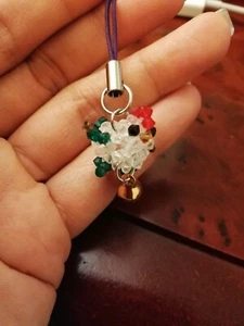 Handmade beaded hen/chicken mobile phone accessory - Picture 1 of 4
