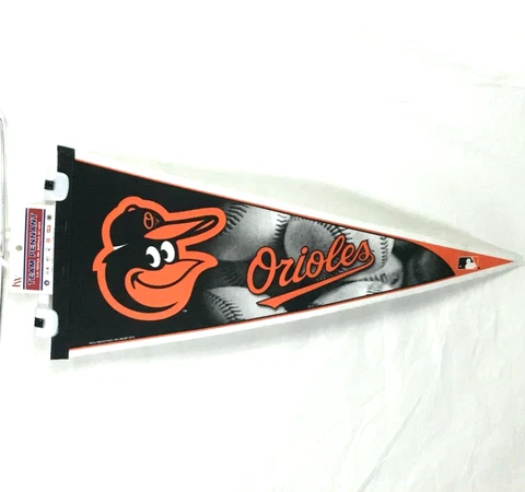 BALTIMORE ORIOLES MLB LICENSED 30"X12" FELT PENNANT FREE SHIPPING Cover
