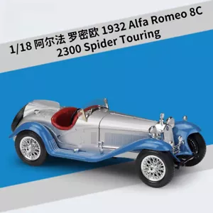 1:18 Scale 1932 Alfa Romeo 8C 2300 Spider Touring Car Model Toys Ornament GIFT - Picture 1 of 5