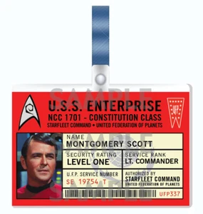 Star Trek - Engineer Scott cosplay I.D. Badge - Picture 1 of 2