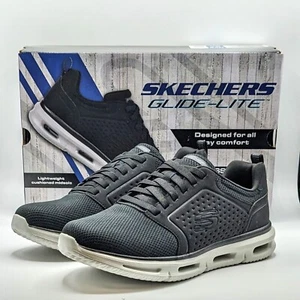 Skechers Glide-Lite Men's Pacer All Day Comfort Sneaker Shoe Black Pick Size NEW - Picture 1 of 15
