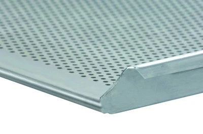 SCHNEIDER Backblech 60/40 3x2 cm gelocht Alublech Profiqualität Rand drei Seiten 90° SA