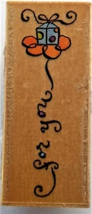"for you" Anne Keenan Higgins All Night Media Rubber Stamp - Picture 1 of 3