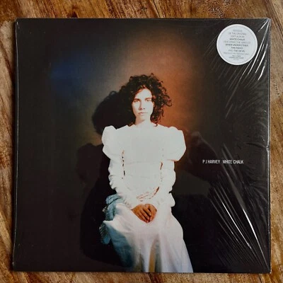 PJ HARVEY - WHITE CHALK NEW VINYL LP / CARD PRINTED INNER / 180G - Image 1 of 4