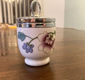 VG Vintage Royal Worcester Porcelain Egg Coddler Astley Floral Pattern England - Picture 1 of 12