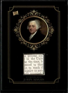 2025 Pieces of the Past John Adams Document Relic Card #26 - Picture 1 of 2