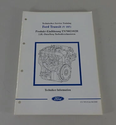 Información Técnica Ford Transit 2,0L DuraTorq Turbodiesel Fecha 06/2000 - Imagen 1 de 4