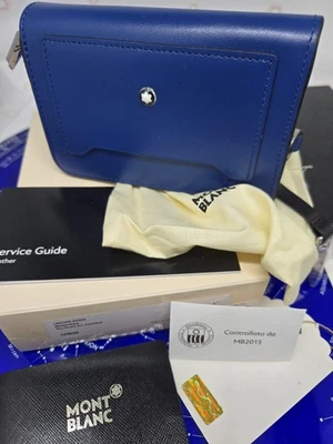 Precio de venta sugerido por el fabricante 360 USD - Montblanc 129690 Key Pouch 4cc negro azul Foto 1 de 4