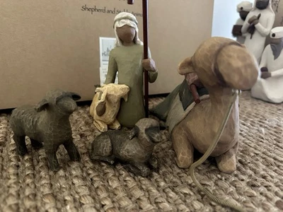 Shepherd & Stable Animals Willow Tree Nativity Set Like New, Free Post  - image 1 of 4