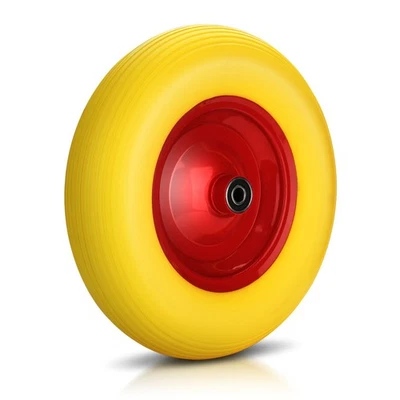 Schubkarrenrad Vollgummi Rad pannensicher Schubkarrenreifen Achse 4.80/4 4.00-8 - Bild 1 von 4