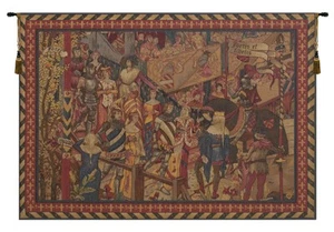 Le Tournai I (Horizontal) French Woven Wall Hanging Tapestry - Picture 1 of 5