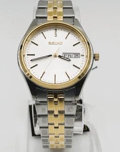 SEIKO Men's ESSENTIAL Stainless Steel Two-Tone Watch - SUR430 MSRP: $215 - Picture 1 of 10