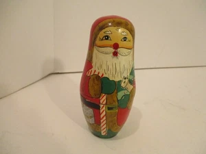 Vintage Russian Nesting Santa Dolls - 5 Dolls (SKU# 2607) - Picture 1 of 2