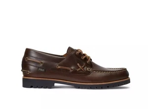 Polo Ralph Lauren Herren Ranger Leder Bootsschuh, braunes Leder, Größe 12 D - Bild 1 von 10